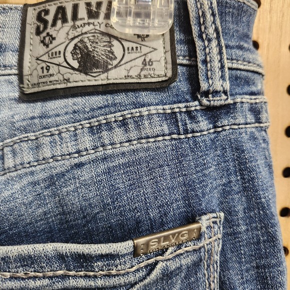 Buckle Salvage Mayhem Straight Fit Stretch Jeans 33R - Picture 8 of 11